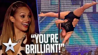 Emma Haslam and her body-positive pole dancing! | Audition | BGT Series 8