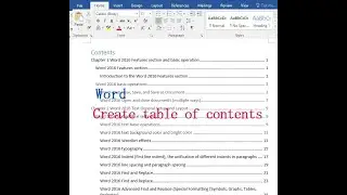 How to create table of contents in Word (4 steps, cann't set headings to Title style)