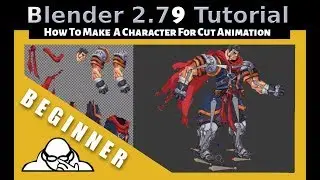 How To Make A Character For Cut Out Animation In Blender 2.79