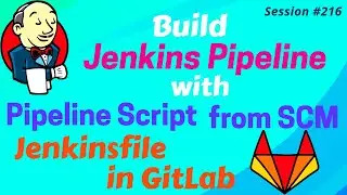 Build Jenkins Pipeline with Pipeline Script from SCM | Jenkins Pipeline with Jenkinsfile in Gitlab