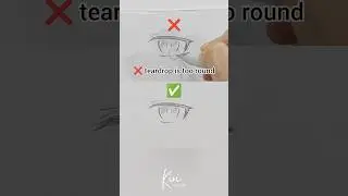 How to draw teardrop on anime eye #animeeyes #howtodrawanime #animetutorial