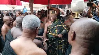 Otumfuo Osei Tutu II arrival to Nkoranzamanhene Nana Kwame Baffoe IV's swearing in