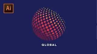 How to Create 3D Globe Sphere in Illustrator | Illustrator Beginner Tutorial