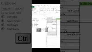 Excel Time Saving Trick: Excel Clipboard!!