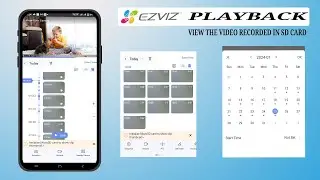 Ezviz wifi camera view playback for recorded footage from sd memory card card