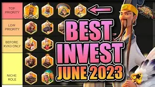 Legendary Investment Tier List [F2P & Low Spend -- Open Field] Rise of Kingdoms June 2023