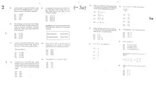 CXC CSEC January 2019 Mathematics paper 1 questions 21 to 30