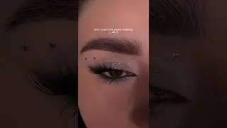 New years eye makeup 🤍🖤