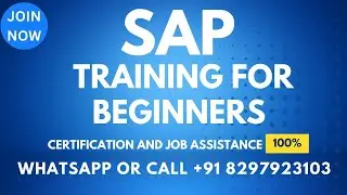 SAP Training Videos 1 for beginners What is SAP Call or What'sApp +91 8297923103