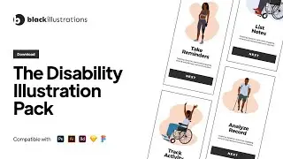 Black Illustrations of Disabilities | Download The Disability Pack