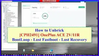 Unbrick OnePlus Nord 3 5G CPH2491 / ACE  2V Soft Bricked - Stuck Boot Loop - Lost Fastboot