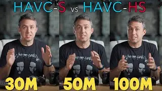 Use These Settings When Shooting YouTube Videos to Save SD Card Space - HAVC-S vs HAVC-HS