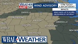 North Carolina Level 2 Risk: Isolated Tornadoes, Damaging Winds, Flooding