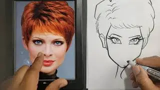 The Basics of Drawing a Caricature of a Female Face.