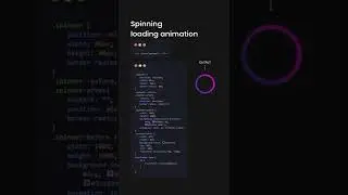 Spinning Loading Animation with HTML and CSS