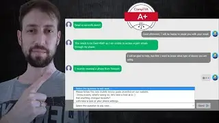 CompTIA A+ 220-1102 Simulation. Help desk chat support
