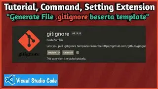 Extension Gitignore || Tutorial && Settings