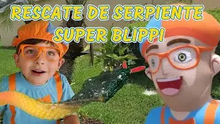 Conteo de galletas y juguetes Blippi para niños pequeños Juego de simulación de pesca de serpientes