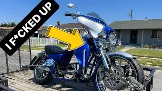 COMPLETE STRIPPED STREET GLIDE HARLEY BUILD! “START 2 FINISH”