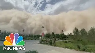 Watch: Sandstorm Engulfs City In Northwest China