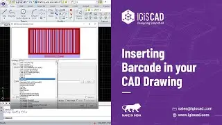 Adding Barcode to your CAD Drawings - IGiS CAD