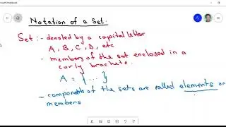 JHS-Lesson: Notation of a set