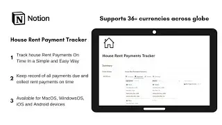 House Rent Payments Tracker | How to use @Notion to track house rental payments