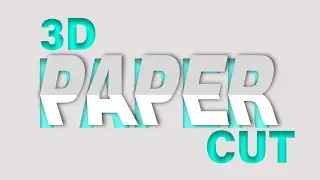 3D Paper Cut Text Effect in Photoshop - #photoshoptutorial #3Dtexteffect #Photoshoptexteffects