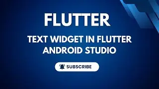 Flutter tutorial for Beginners  #3 Text  widget in Flutter Android Studio in Hindi