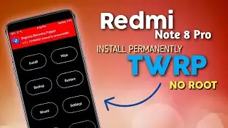 Install TWRP Without Root - Redmi Note 8 Pro MIUI 12⚡⚡