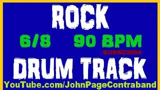 Rock Drum Track 90 bpm 6/8 FREE