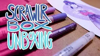 SPARKLES!! AND PRETTY PURPLE THINGS! - Scrawlr Box Unboxing