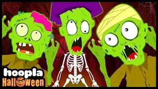 Five Creepy Zombies - Halloween Monsters | Scary Songs For Kids By Teehee Town