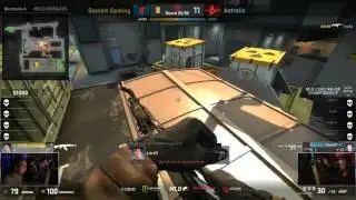 AdreN missed 1v3 Clutch by 1 HP  - Gambit Gaming vs Astralis MLG CS:GO Major Championship: Columbus