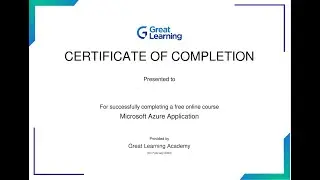 Microsoft Azure Application online course with certificate from 