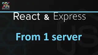 Serve a React app from an Express server | React frontend and Express API setup in 1 project!