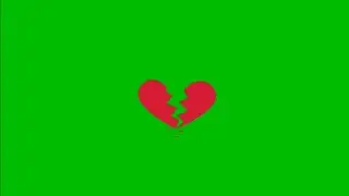 Green Screen Heart broken Animation Effect HD Video || Chroma Key