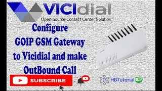 GOIP8 Configure Outbound Call using Vicidial |#goip #vicidial