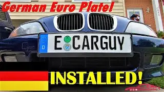 BMW Z3 Custom German Euro Plate Installation!