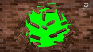 Wall Destroyed Animation green screen