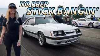 STREET CAR Taking Out RACE CARS!! Stick Shift No Prep and Street Racing