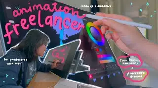 a few days in my life as a 2D animator ツ be productive with me