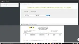 Generate pdf report portfolio from database using php mysql TCPDF #pdf report #virul pdf report