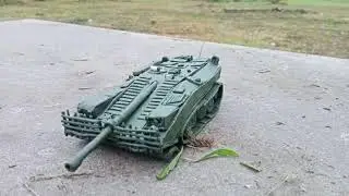 STRV 103 из пластилина УНИЧТОЖЕНИЕ.
