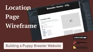 Puppy Breeder Website: Location Page Wireframe (Custom Label-Value List) Using  ACSS & Frames