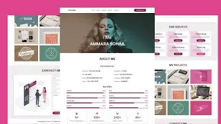 How To Make A Responsive PERSONAL PORTFOLIO Website Design Using HTML - CSS - JAVASCRIPT