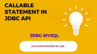 CallableStatement in JDBC API