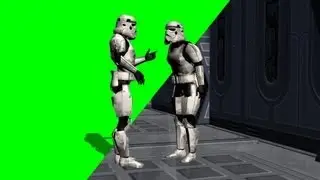 Star Wars Storm Trooper on Green Screen 1 - free green screen - free use