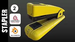 SUBSTANCE PAINTER: STAPLER TEXTURING