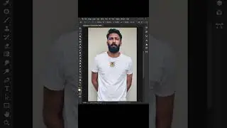 Place an Image into Shirt in Photoshop #shorts #photoshop